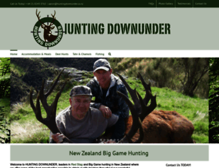 huntingdownunder.co.nz screenshot