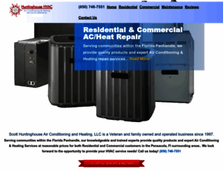 huntinghousehvac.com screenshot