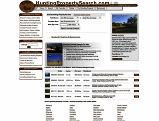 huntingpropertysearch.com screenshot