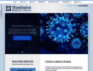 huntingtonhealthcenter.com screenshot