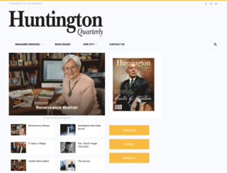 huntingtonquarterly.com screenshot