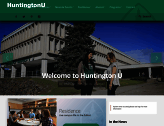 huntingtonu.ca screenshot