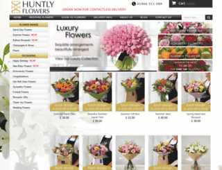 huntlyflowers.co.uk screenshot