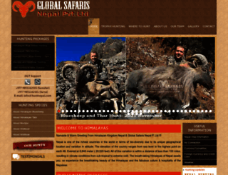 huntnepal.com screenshot