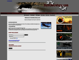 huntsecretary.com screenshot