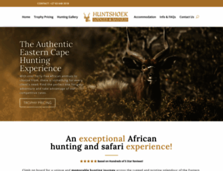 huntshoeksafaris.com screenshot
