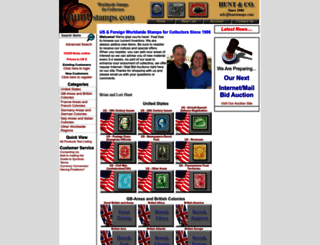 huntstamps.com screenshot