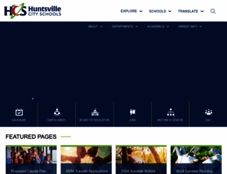huntsvillecityschools.org screenshot