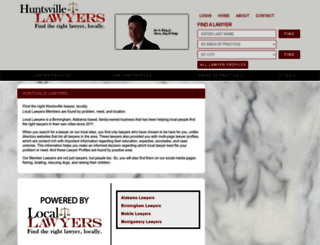 huntsvillelawyers.com screenshot