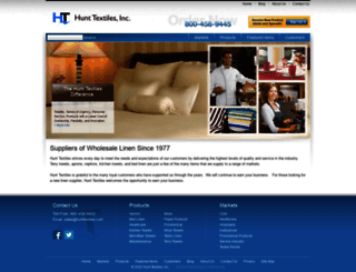hunttextiles.com screenshot