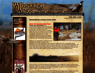 huntwhisperingwings.com screenshot