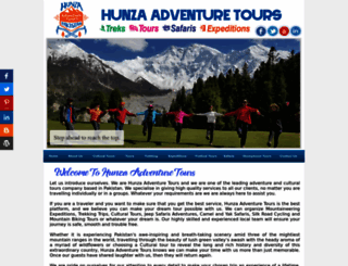hunzaadventuretours.com.pk screenshot