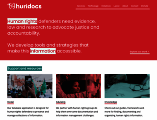 huridocs.org screenshot
