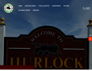 hurlock-md.gov screenshot