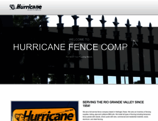 hurricanefencetx.com screenshot