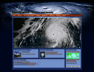 hurricanescience.org screenshot