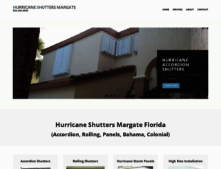 hurricaneshuttersmargate.com screenshot