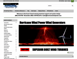 hurricanewindpower.com screenshot