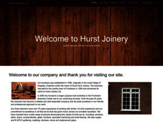 hurstjoinery.co.uk screenshot