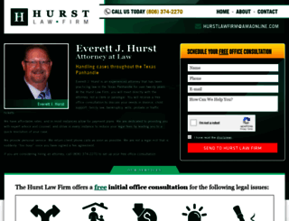 hurstlawfirmamarillo.com screenshot
