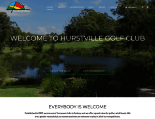 hurstvillegolfclub.com.au screenshot