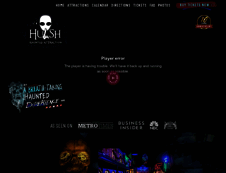 hushhauntedattractions.com screenshot