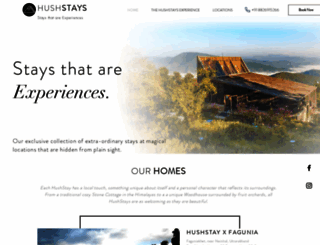 hushstays.com screenshot