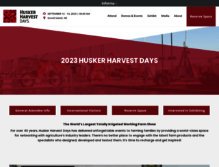 huskerharvestdays.com screenshot