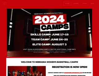 huskerwbbcamps.com screenshot