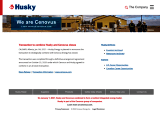 huskyoil.com screenshot