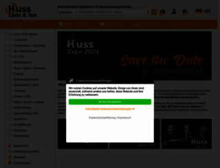 huss-licht-ton.de screenshot