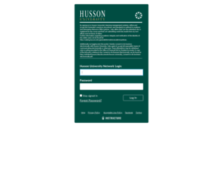 husson.instructure.com screenshot