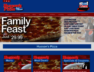 hussonspizza.com screenshot