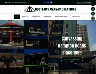 husteadscanvascreations.com screenshot
