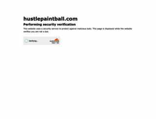 hustlepaintball.com screenshot