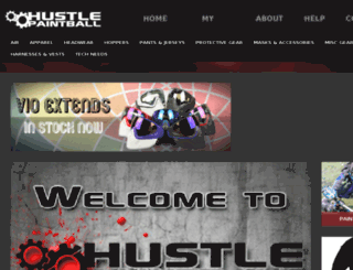 hustlepaintballgear.com screenshot