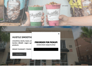 hustlesmoothiebar.com screenshot