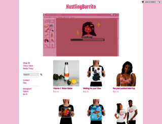 hustlingburrito.storenvy.com screenshot