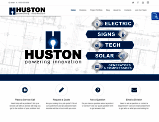 hustonelectric.com screenshot
