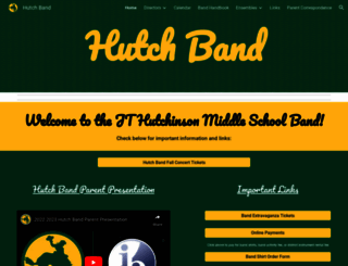 hutchband.com screenshot