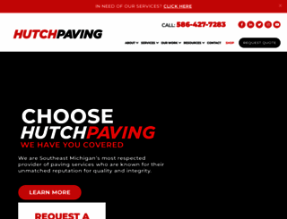 hutchpaving.com screenshot
