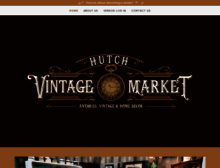 hutchvintagemarket.com screenshot