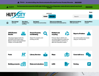 huttcity.govt.nz screenshot