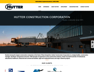 hutterconstruction.com screenshot