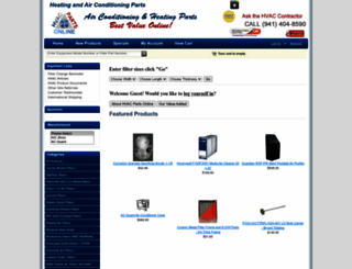hvac-parts-online.com screenshot