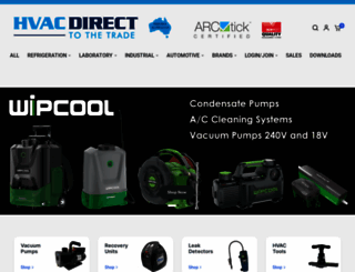 hvacdirect.com.au screenshot