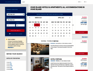 hvar-hotels.net screenshot