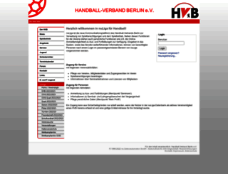 hvberlin-handball.liga.nu screenshot