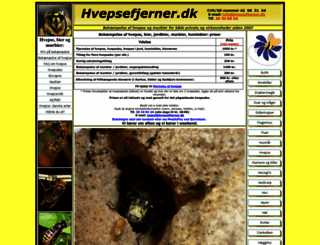 hvepsefjerner.dk screenshot