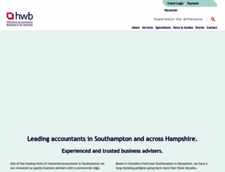 hwb-accountants.com screenshot